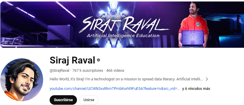 Canales de YouTube sobre Inteligencia Artificial